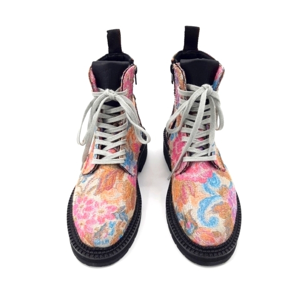 Charlotte Stone | Warren Brocade Boots in Multi Floral - Picture 3 of 11